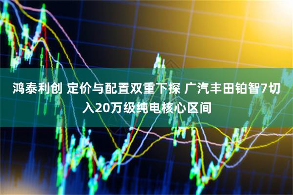 鸿泰利创 定价与配置双重下探 广汽丰田铂智7切入20万级纯电核心区间